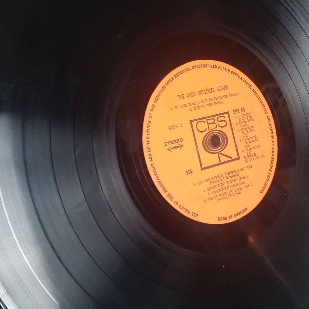 Andy Williams Vinyl Record - Picture 9 of 14